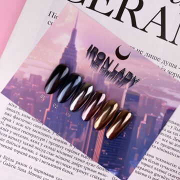 IRON LADY NAIL POWDER SET 6 PCS