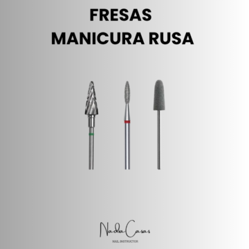 SET FRESAS MANICURA RUSA