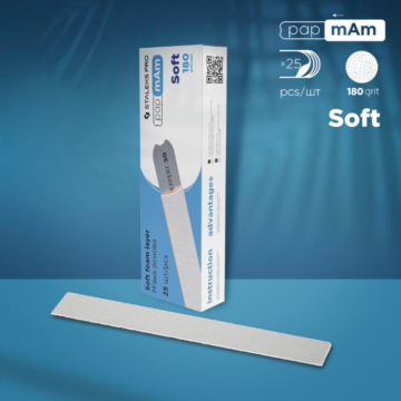LIMAS DESECHABLES PAPMAM CON ESPUMA EXPERT 20 GRANO 180 (25 unidades)