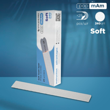 LIMAS DESECHABLES PAPMAM CON ESPUMA EXPERT 20 GRANO 240 (25 unidades)